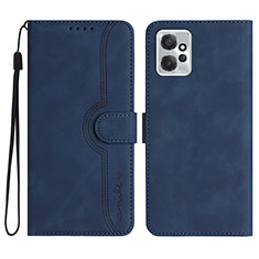 Coque Portefeuille Livre Cuir Etui Clapet YX3 pour Motorola Moto G Power 5G (2023) Bleu