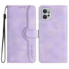 Coque Portefeuille Livre Cuir Etui Clapet YX3 pour Motorola Moto G Power 5G (2023) Violet