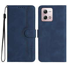 Coque Portefeuille Livre Cuir Etui Clapet YX3 pour Motorola Moto G Stylus (2023) 4G Bleu