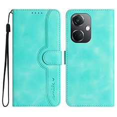 Coque Portefeuille Livre Cuir Etui Clapet YX3 pour Oppo K11 5G Vert