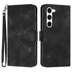 Coque Portefeuille Livre Cuir Etui Clapet YX3 pour Samsung Galaxy S22 Plus 5G Noir