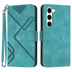 Coque Portefeuille Livre Cuir Etui Clapet YX3 pour Samsung Galaxy S25 5G Vert