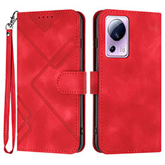 Coque Portefeuille Livre Cuir Etui Clapet YX3 pour Xiaomi Civi 2 5G Rouge