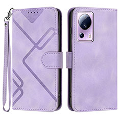 Coque Portefeuille Livre Cuir Etui Clapet YX3 pour Xiaomi Mi 12 Lite NE 5G Violet