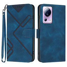 Coque Portefeuille Livre Cuir Etui Clapet YX3 pour Xiaomi Mi 13 Lite 5G Bleu