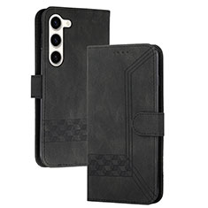 Coque Portefeuille Livre Cuir Etui Clapet YX4 pour Samsung Galaxy S24 5G Noir