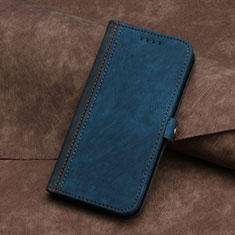 Coque Portefeuille Livre Cuir Etui Clapet YX5 pour Apple iPhone 14 Bleu