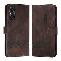 Coque Portefeuille Livre Cuir Etui Clapet YX5 pour Oppo A78 4G Marron