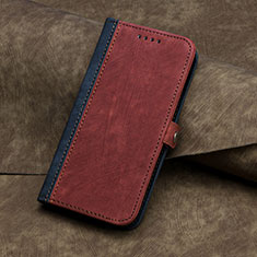 Coque Portefeuille Livre Cuir Etui Clapet YX5 pour Samsung Galaxy S22 5G Rouge
