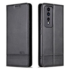 Coque Portefeuille Livre Cuir Etui Clapet YZ1 pour Huawei Honor 80 GT 5G Noir