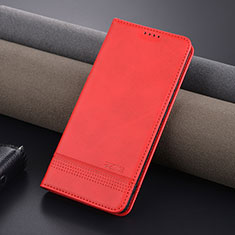 Coque Portefeuille Livre Cuir Etui Clapet YZ1 pour Oppo A2 Pro 5G Rose Rouge