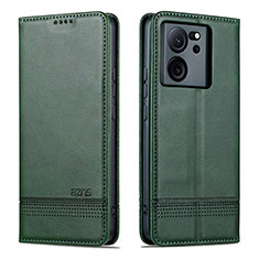 Coque Portefeuille Livre Cuir Etui Clapet YZ1 pour Xiaomi Redmi K60 Ultra 5G Vert