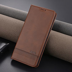 Coque Portefeuille Livre Cuir Etui Clapet YZ1 pour Xiaomi Redmi Note 13 Pro 5G Marron