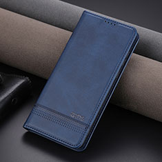 Coque Portefeuille Livre Cuir Etui Clapet YZ2 pour Huawei Honor 80 GT 5G Bleu