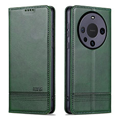 Coque Portefeuille Livre Cuir Etui Clapet YZ2 pour Huawei Mate 60 Pro+ Plus Vert