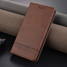 Coque Portefeuille Livre Cuir Etui Clapet YZ2 pour Xiaomi Mi 14 5G Marron