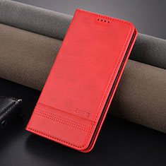 Coque Portefeuille Livre Cuir Etui Clapet YZ2 pour Xiaomi Mi 14 5G Rose Rouge