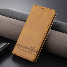 Coque Portefeuille Livre Cuir Etui Clapet YZ2 pour Xiaomi Redmi K60 Ultra 5G Brun Clair