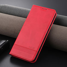 Coque Portefeuille Livre Cuir Etui Clapet YZ2 pour Xiaomi Redmi K60 Ultra 5G Rose Rouge