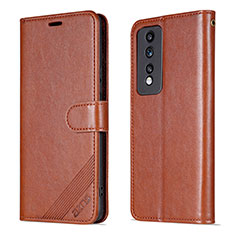 Coque Portefeuille Livre Cuir Etui Clapet YZ3 pour Huawei Honor 80 GT 5G Marron