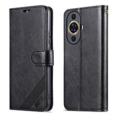 Coque Portefeuille Livre Cuir Etui Clapet YZ3 pour Huawei Nova 11 Noir