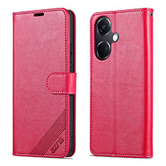 Coque Portefeuille Livre Cuir Etui Clapet YZ3 pour Oppo K11 5G Rose Rouge