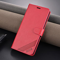 Coque Portefeuille Livre Cuir Etui Clapet YZ3 pour Xiaomi Redmi Note 13 Pro 5G Rose Rouge