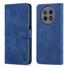 Coque Portefeuille Livre Cuir Etui Clapet YZ4 pour Huawei Nova Y91 Bleu