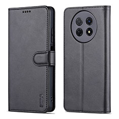 Coque Portefeuille Livre Cuir Etui Clapet YZ4 pour Huawei Nova Y91 Noir