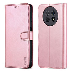 Coque Portefeuille Livre Cuir Etui Clapet YZ4 pour Huawei Nova Y91 Or Rose