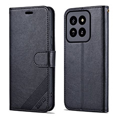 Coque Portefeuille Livre Cuir Etui Clapet YZ4 pour Xiaomi Mi 14 5G Noir