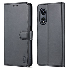 Coque Portefeuille Livre Cuir Etui Clapet YZ5 pour Oppo A58 5G Noir