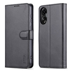 Coque Portefeuille Livre Cuir Etui Clapet YZ5 pour Oppo A78 4G Noir