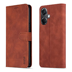 Coque Portefeuille Livre Cuir Etui Clapet YZ5 pour Oppo K11 5G Marron