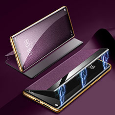 Coque Portefeuille Livre Cuir Etui Clapet Z01 pour Huawei P60 Violet