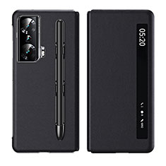 Coque Portefeuille Livre Cuir Etui Clapet ZL1 pour Huawei Honor Magic Vs Ultimate 5G Noir