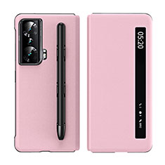 Coque Portefeuille Livre Cuir Etui Clapet ZL1 pour Huawei Honor Magic Vs Ultimate 5G Or Rose