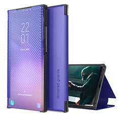 Coque Portefeuille Livre Cuir Etui Clapet ZL1 pour Samsung Galaxy A02 Violet