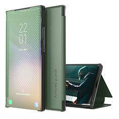 Coque Portefeuille Livre Cuir Etui Clapet ZL1 pour Samsung Galaxy A32 4G Vert