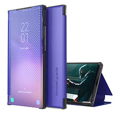 Coque Portefeuille Livre Cuir Etui Clapet ZL1 pour Samsung Galaxy A42 5G Violet