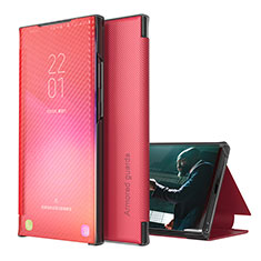 Coque Portefeuille Livre Cuir Etui Clapet ZL1 pour Samsung Galaxy S23 5G Rouge