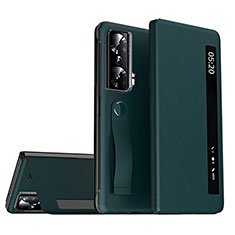 Coque Portefeuille Livre Cuir Etui Clapet ZL2 pour Huawei Honor Magic Vs 5G Vert