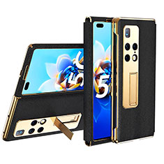 Coque Portefeuille Livre Cuir Etui Clapet ZL2 pour Huawei Mate X2 Noir