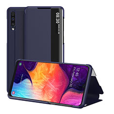 Coque Portefeuille Livre Cuir Etui Clapet ZL2 pour Samsung Galaxy A30S Bleu