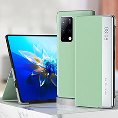 Coque Portefeuille Livre Cuir Etui Clapet ZL3 pour Huawei Mate X2 Pastel Vert