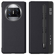 Coque Portefeuille Livre Cuir Etui Clapet ZL4 pour Huawei Mate X5 Noir