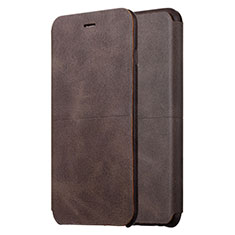 Coque Portefeuille Livre Cuir L01 pour Apple iPhone 6S Plus Marron