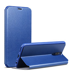 Coque Portefeuille Livre Cuir L01 pour Huawei Nova 2i Bleu