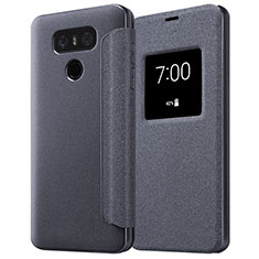 Coque Portefeuille Livre Cuir L01 pour LG G6 Noir