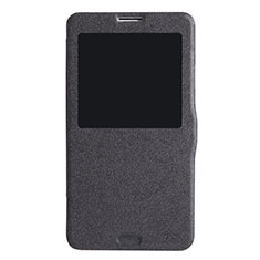 Coque Portefeuille Livre Cuir L01 pour Samsung Galaxy Note 3 N9000 Noir
